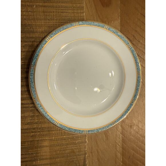 Bernardaud Limoges Antinea Vert Gold Porcelain Bread and Butter Plate - Picture 1 of 5